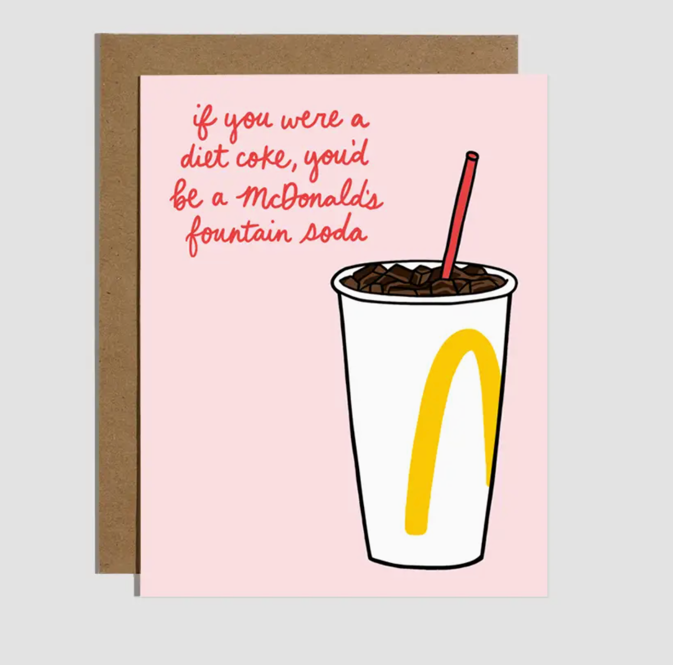 If You Were A Diet Coke, You'd Be A McDonalds Fountain Soda Card