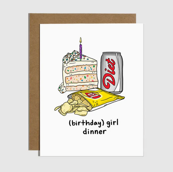 (Birthday) Girl Dinner Card