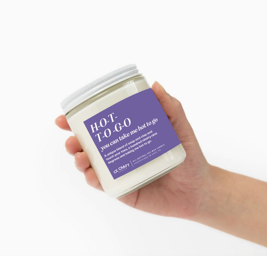 H-O-T-T-O-G-O Soy Candle