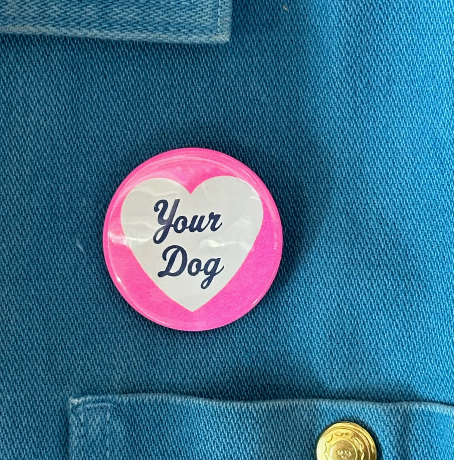 I Love Your Dog Button