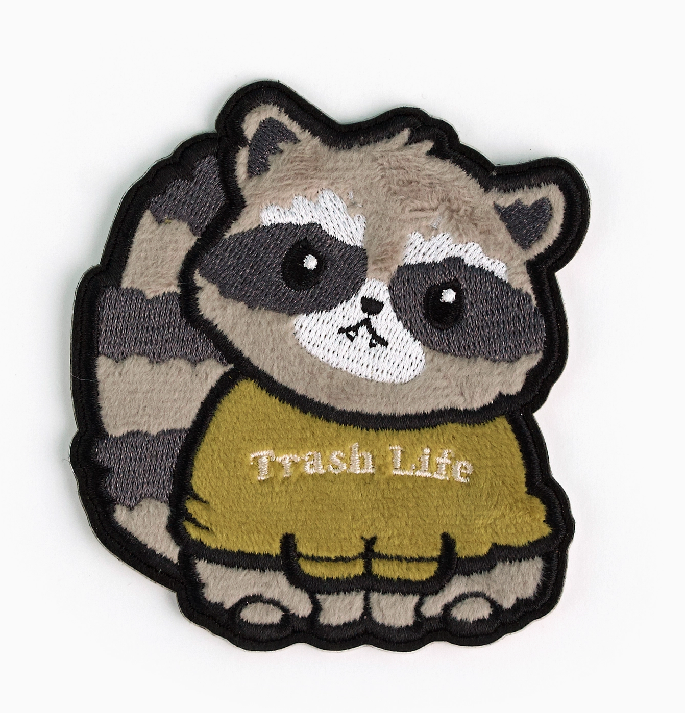 Trash Life Raccoon Fuzzy Patch