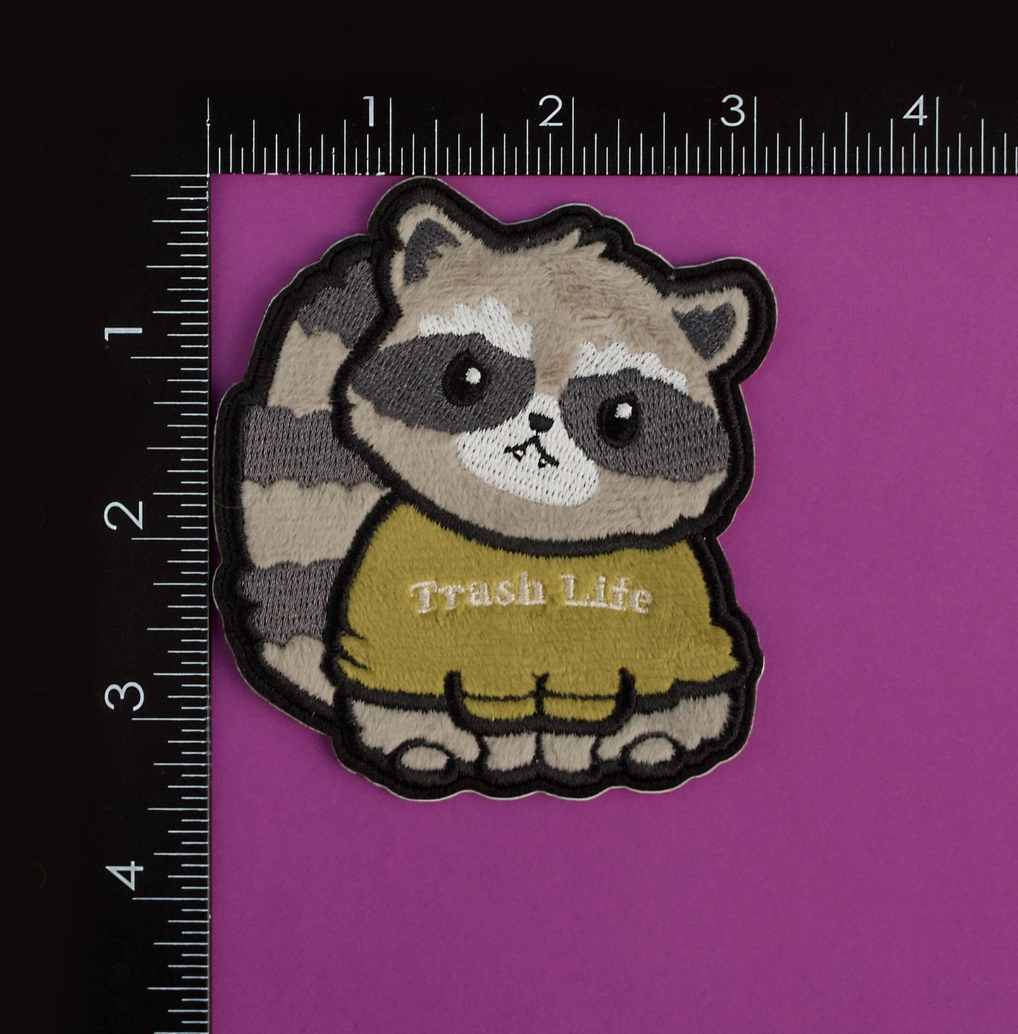 Trash Life Raccoon Fuzzy Patch