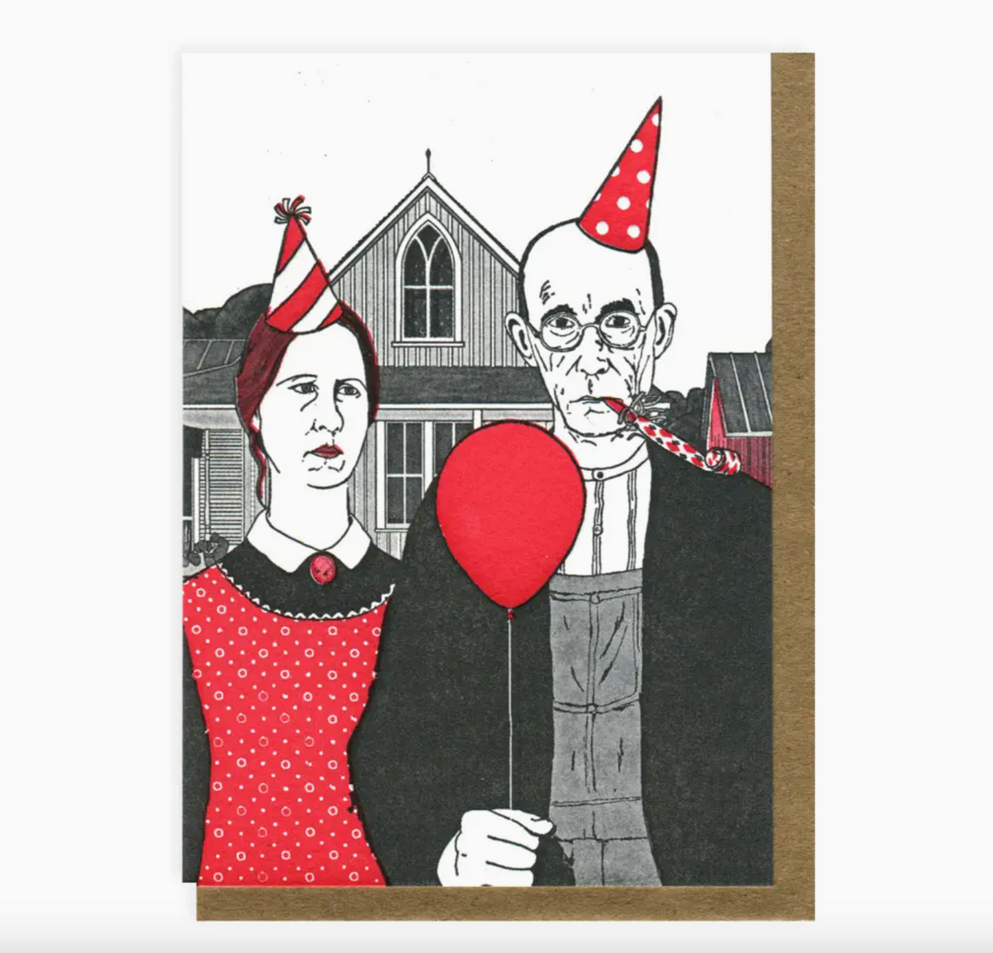 American Gothic Birthday Card