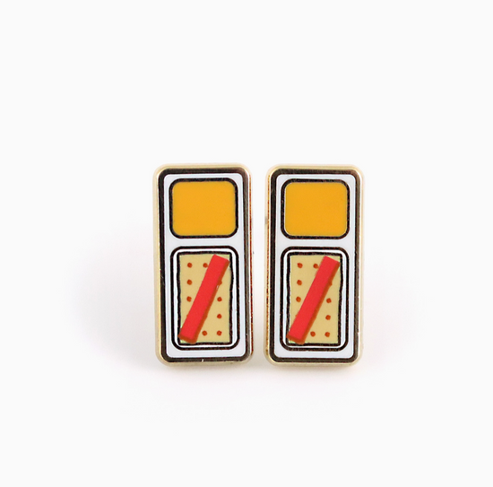 Cracker & Cheese Snack Earrings