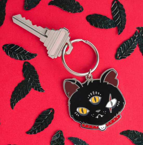 Gritty Kitty Keychain