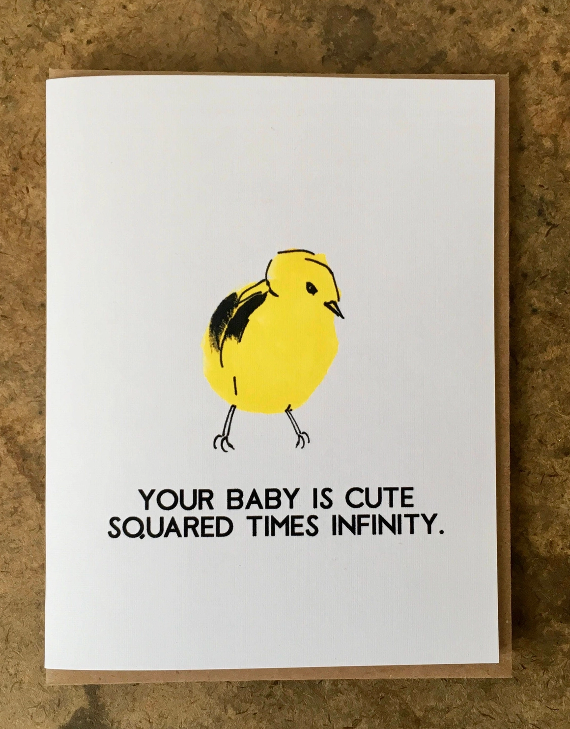 Your Baby Is Cute Squared Times Infinity Card