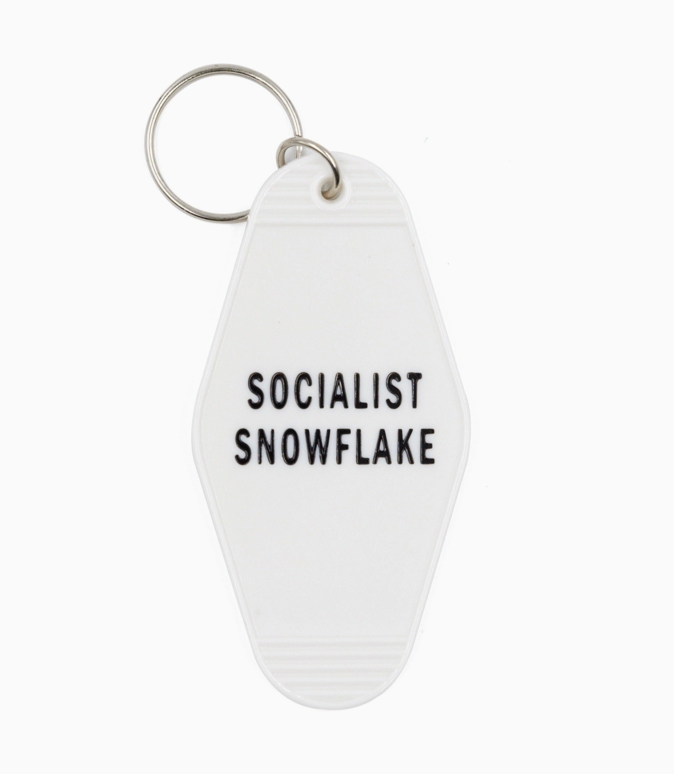 Socialist Snowflake Motel Style Keychain