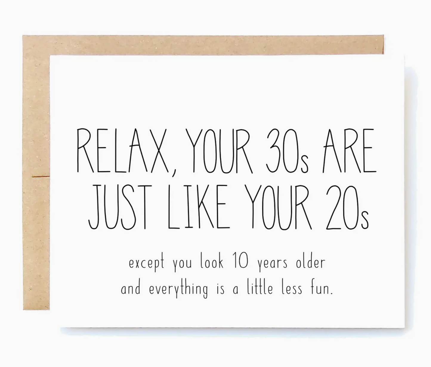 Relax, Your 30s Are Just Like Your 20s Card