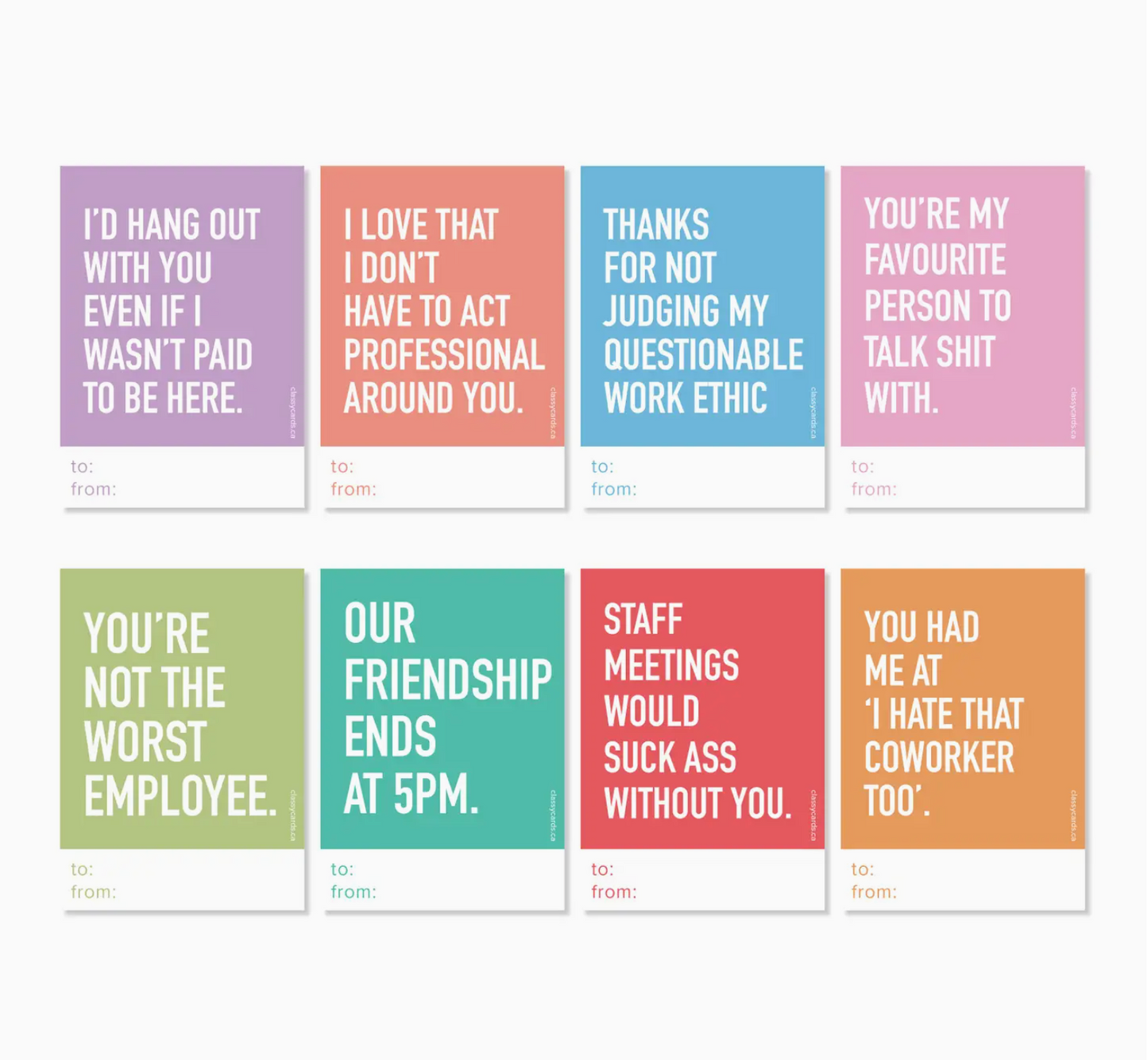 Office Love Notes - Set of 16