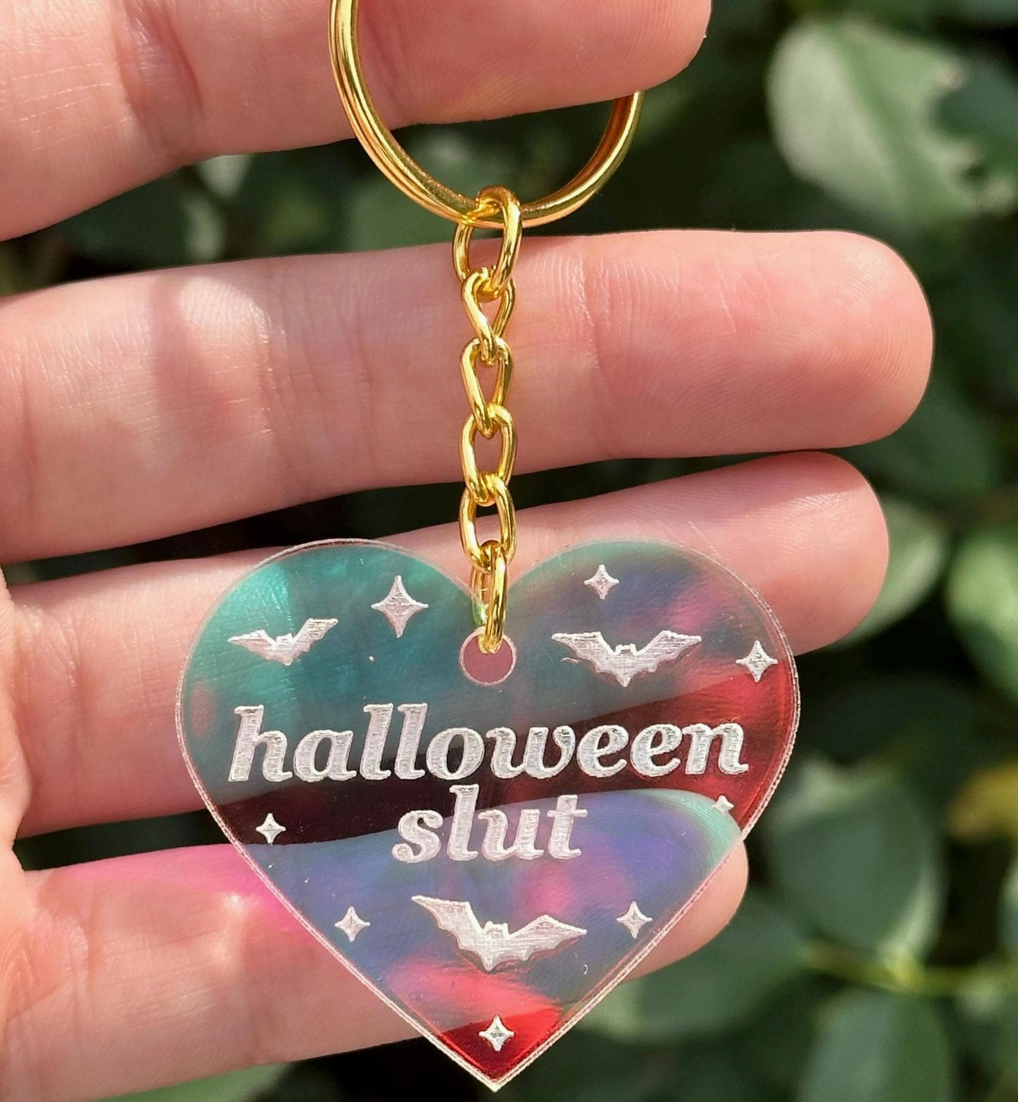 Halloween Slut Acrylic Keychain