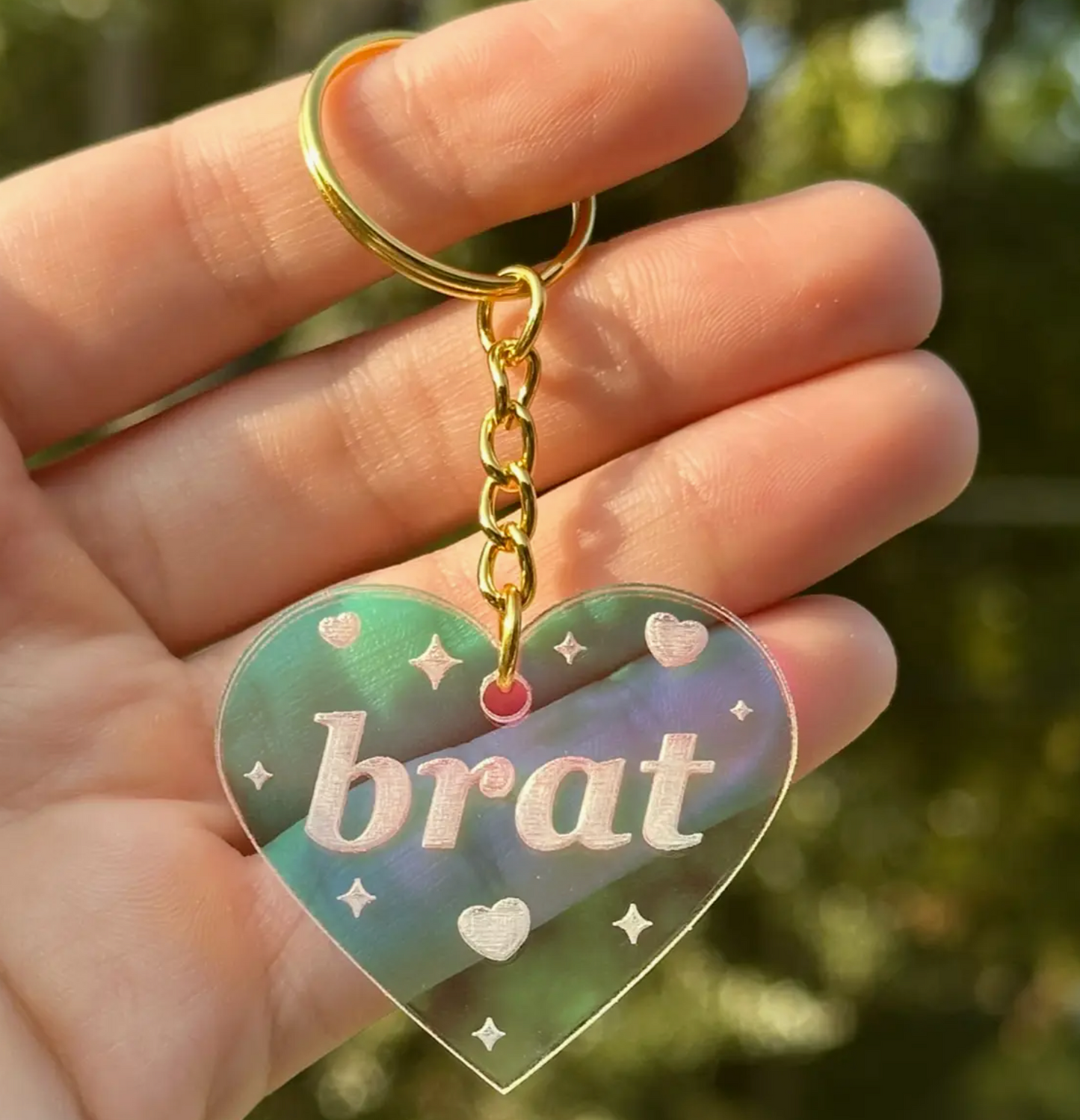 Brat Acrylic Keychain