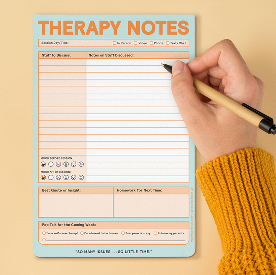 Therapy Notes Notepad - 60 sheets