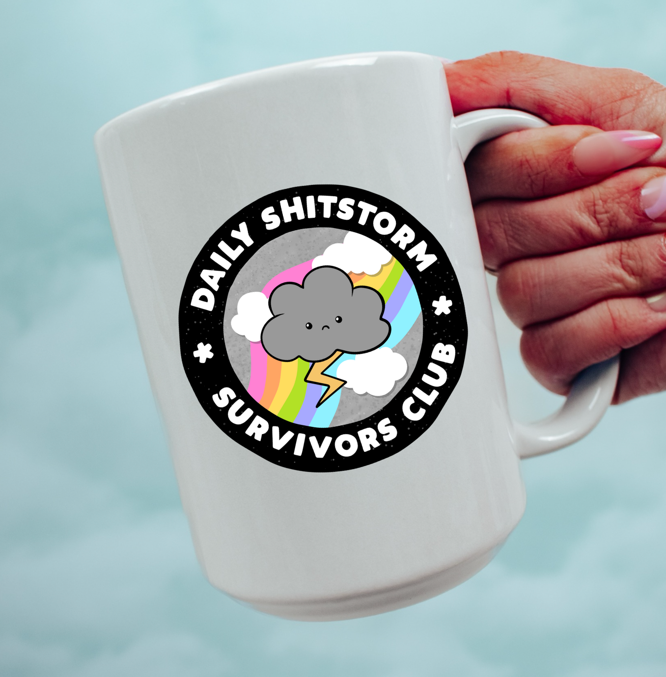 Daily Shitstorm Survivors Club 15 oz Mug