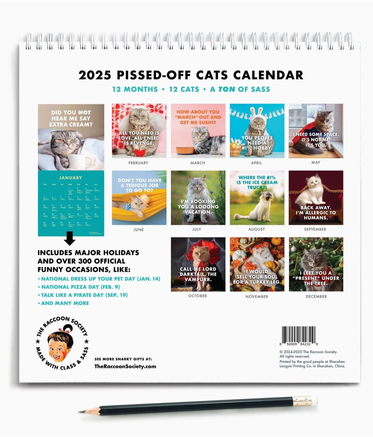 2025 Pissed Off Cats Calendar