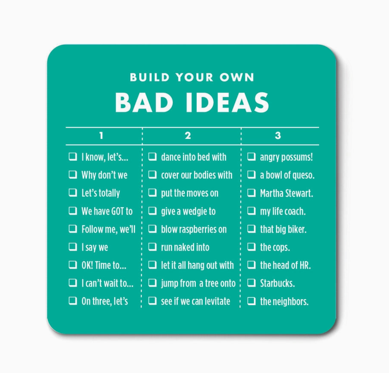 Build Your Own Bad Ideas Magnet