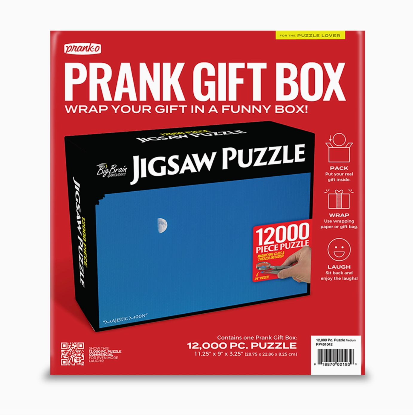 12,000 Piece Jigsaw Puzzle Prank Gift Box + Bonus Mobile Rub Gift Card ...