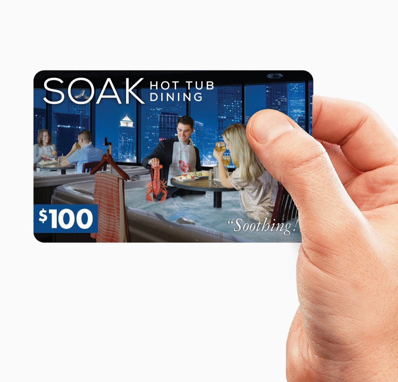 Soak Hot Tub Dining Prank Gift Card