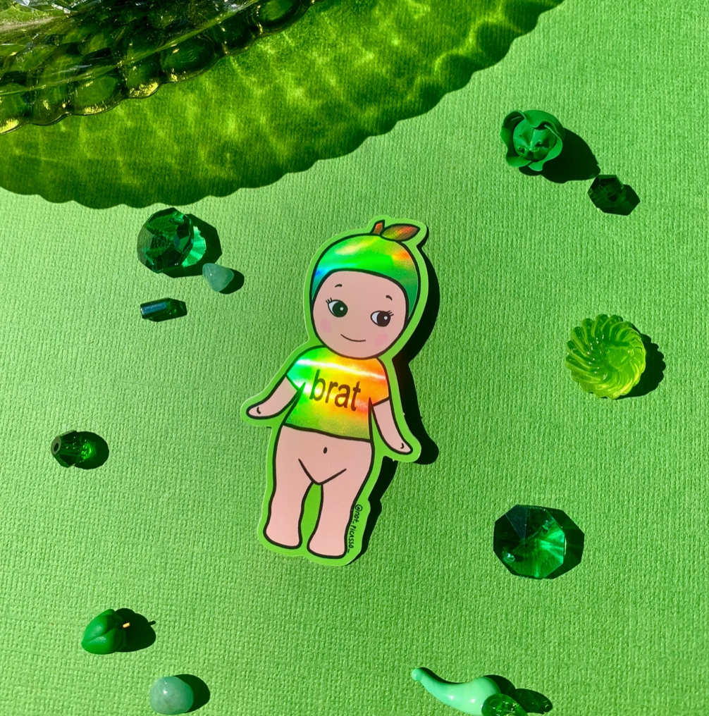 Brat Kewpie Holographic Sticker