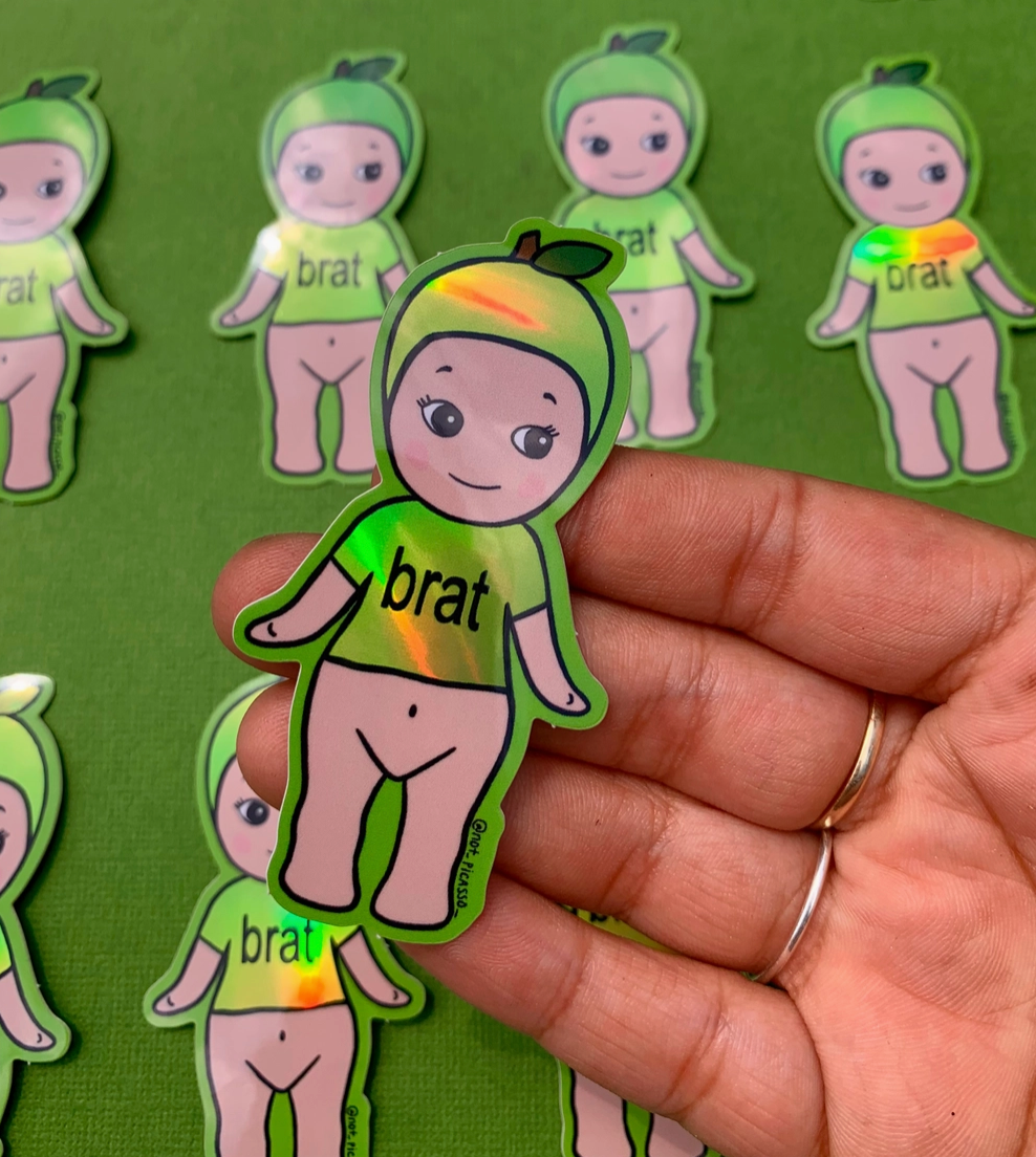 Brat Kewpie Holographic Sticker