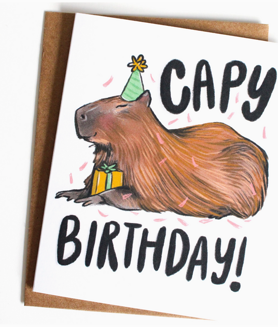 Capy Birthday Card