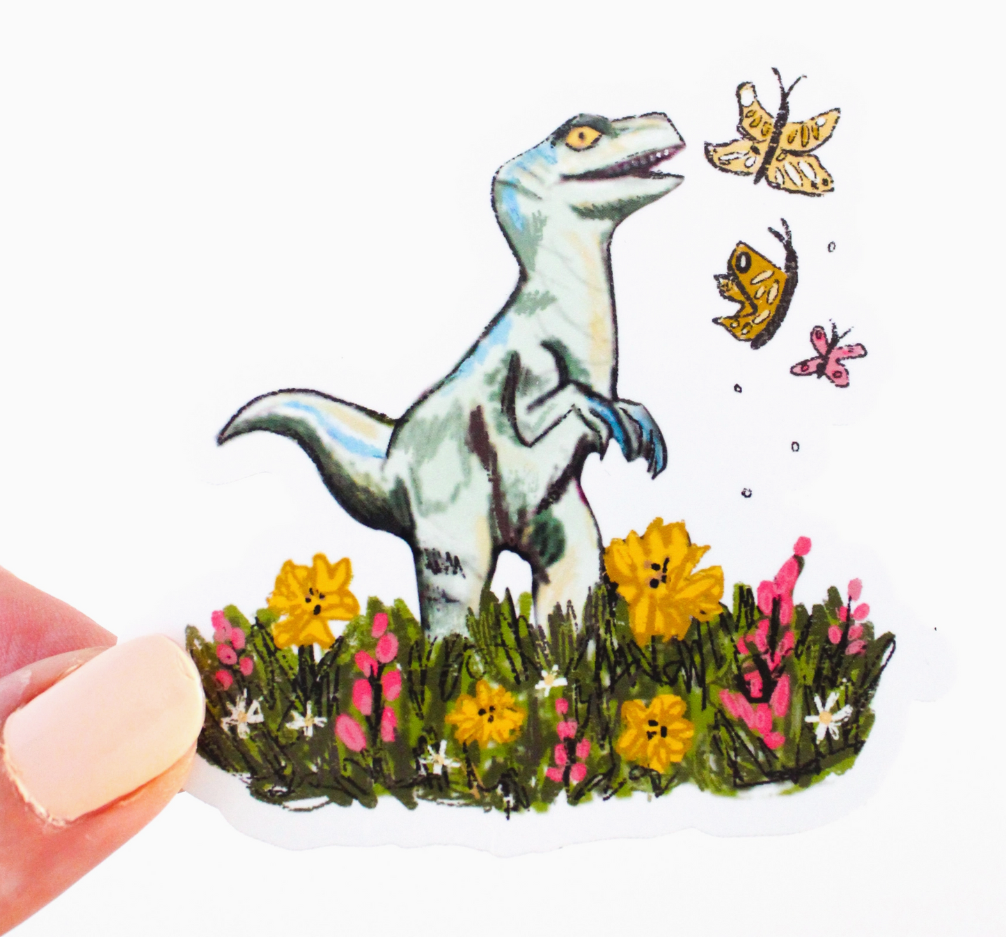 Not A Raptor Sticker Spring Raptor Sticker – Hilarious Humanitarian