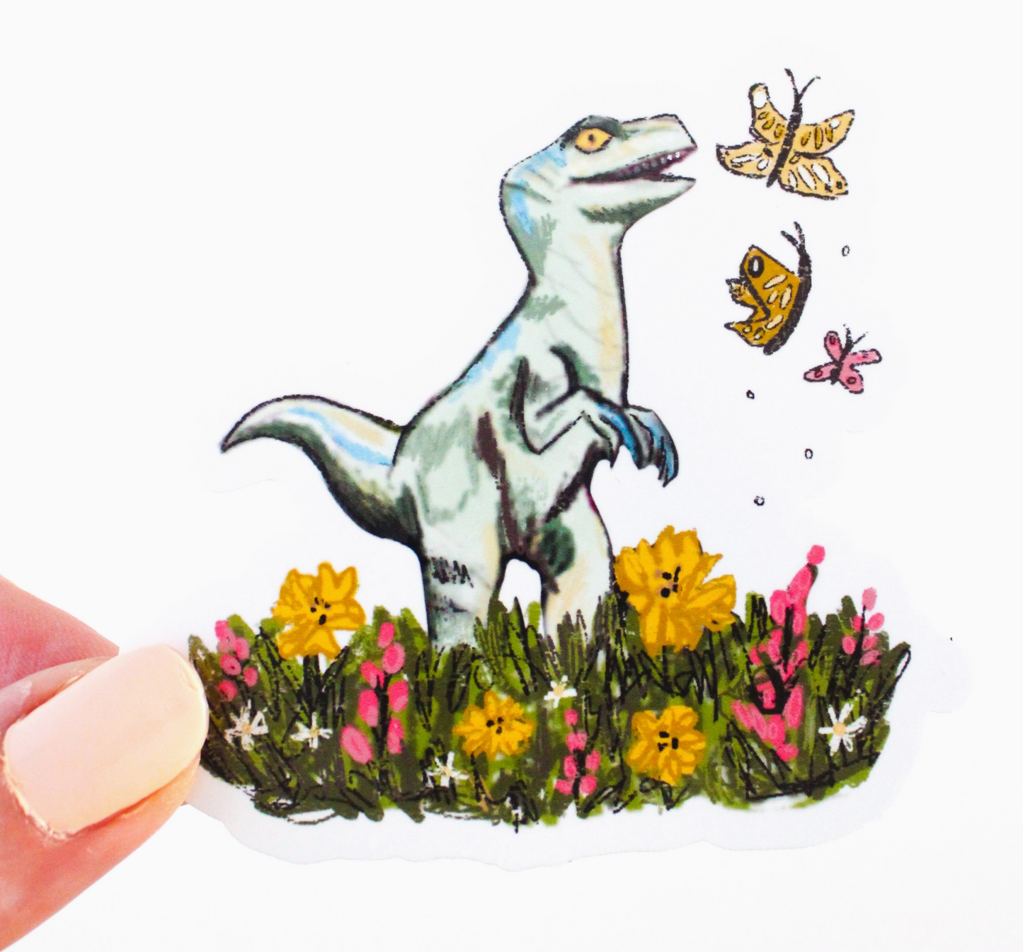 Spring Raptor Sticker