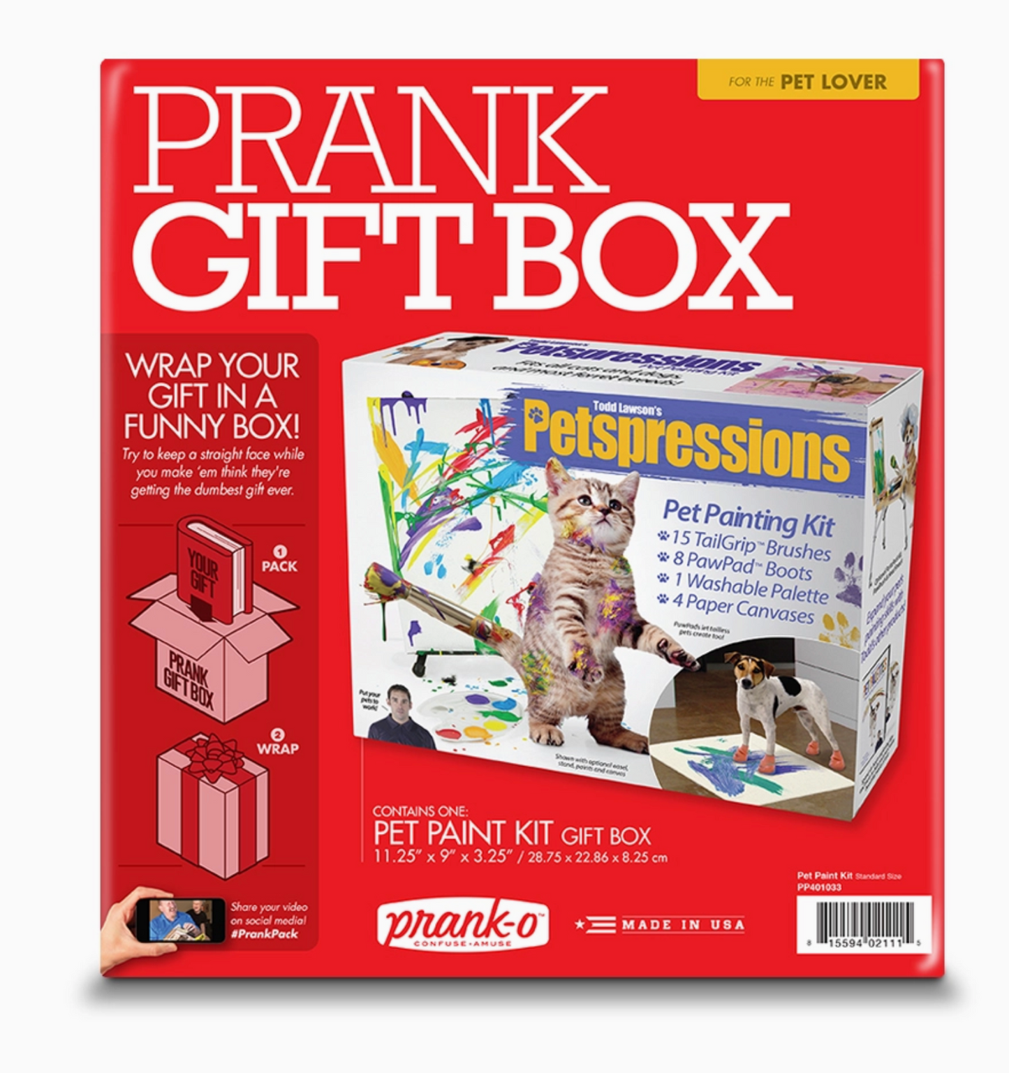 Petspressions Pet Painting Kit Prank Gift Box