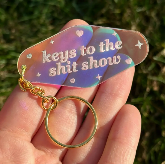 Keys To The Shit Show Acrylic Motel Style Keychain