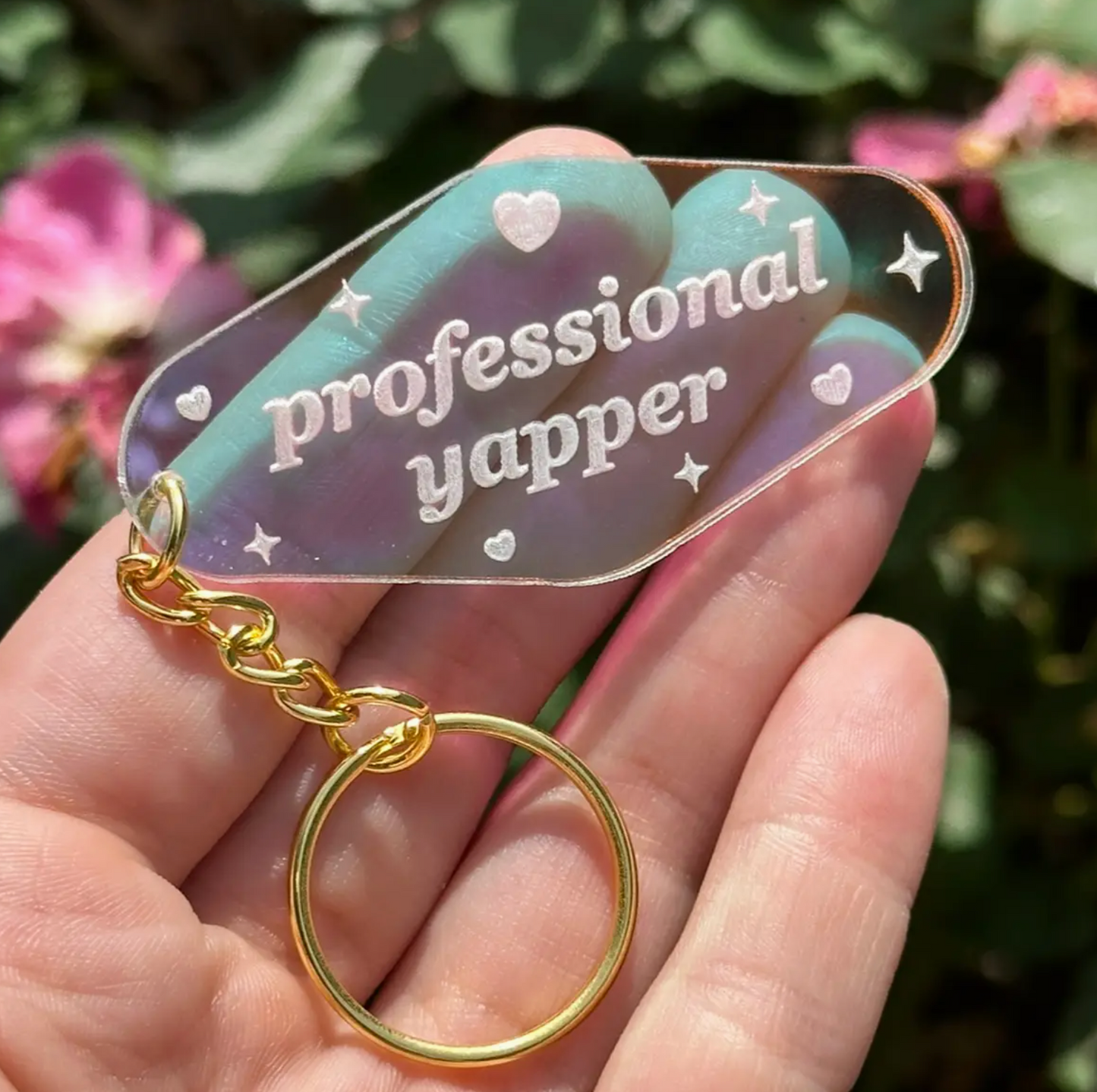 Professional Yapper Acrylic Motel Style Keychain