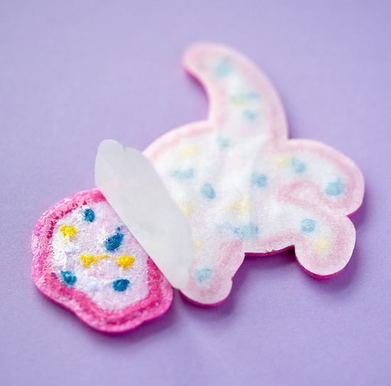 Dino Cookie Fuzzy Patch Set - 2 Patches Included