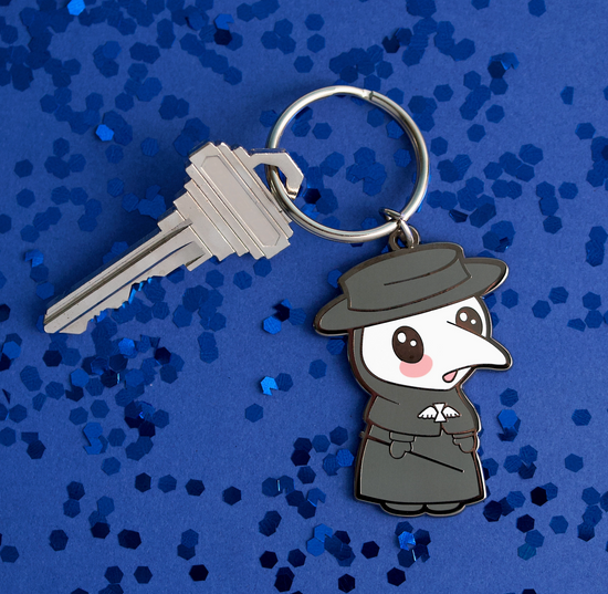 Plague Doctor Keychain