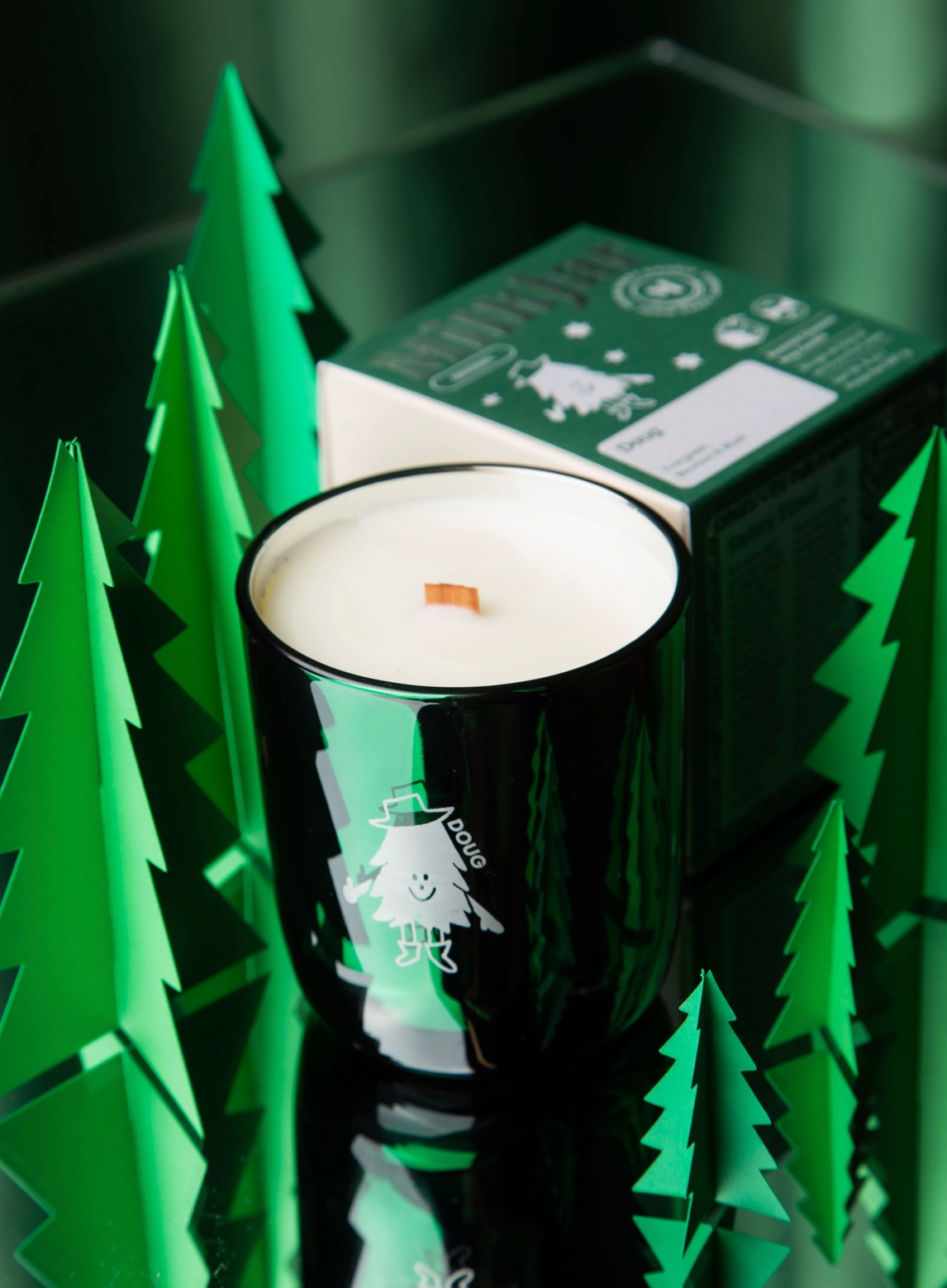 Doug - Evergreen, Bourbon & Musk Coconut Soy Candle