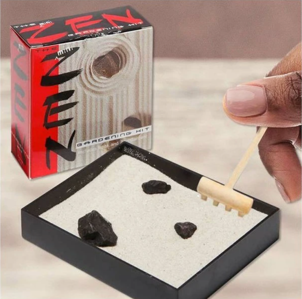 Mini Zen Gardening Desktop Accessory