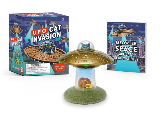 UFO Cat Invasion With Light & Sounds Desktop Accessory