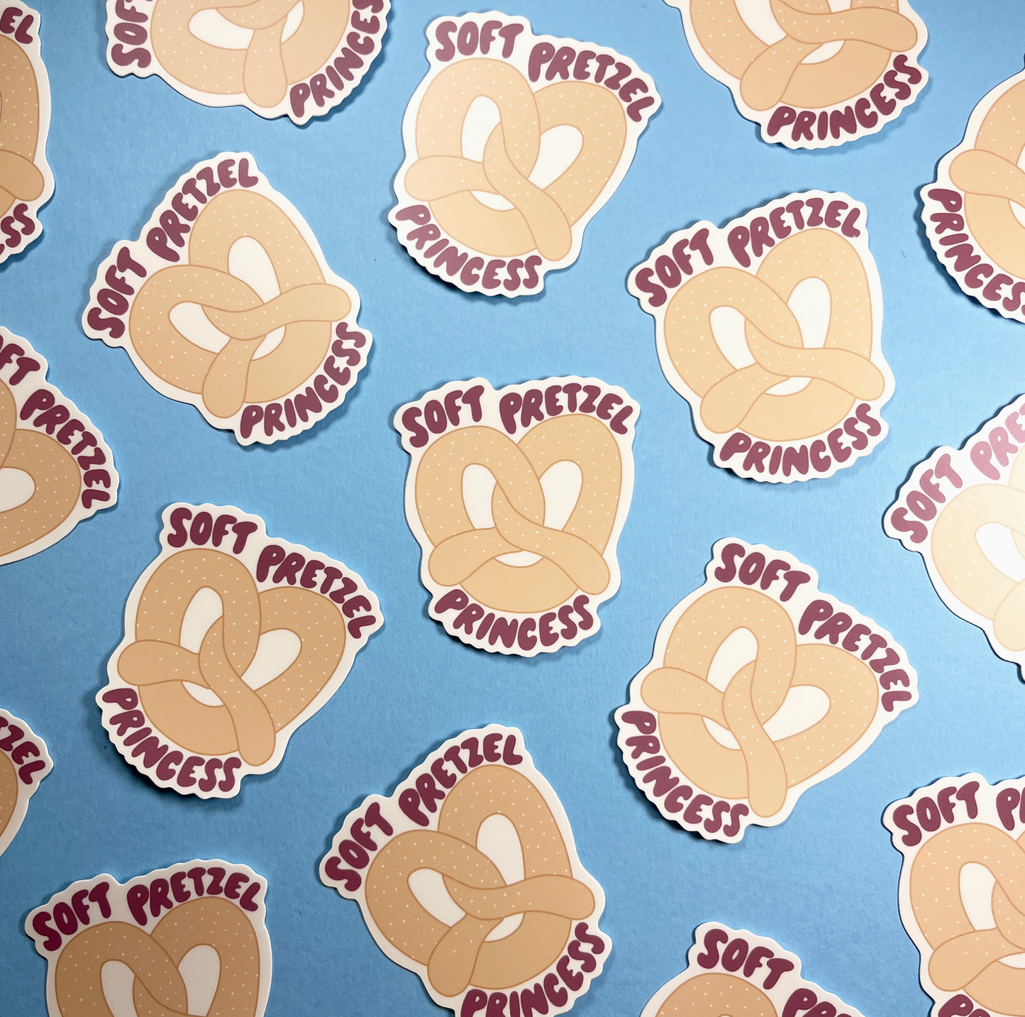 Soft Pretzel Princess Sticker