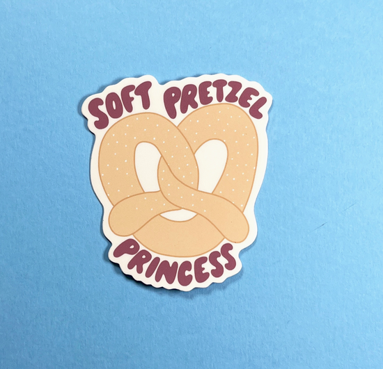 Soft Pretzel Princess Sticker