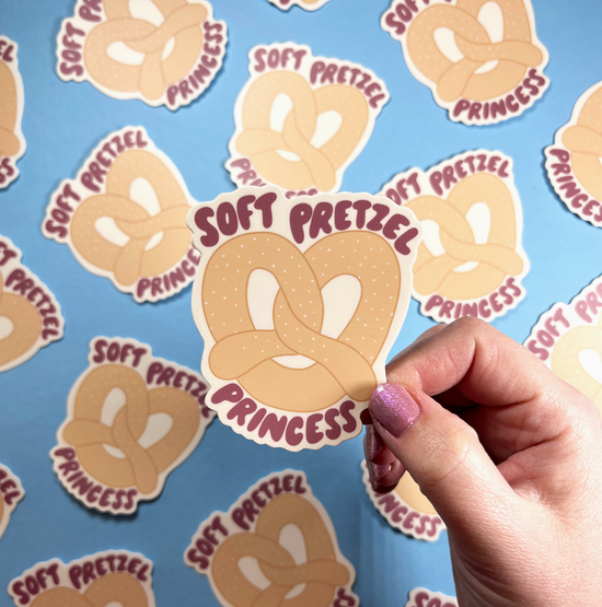 Soft Pretzel Princess Sticker