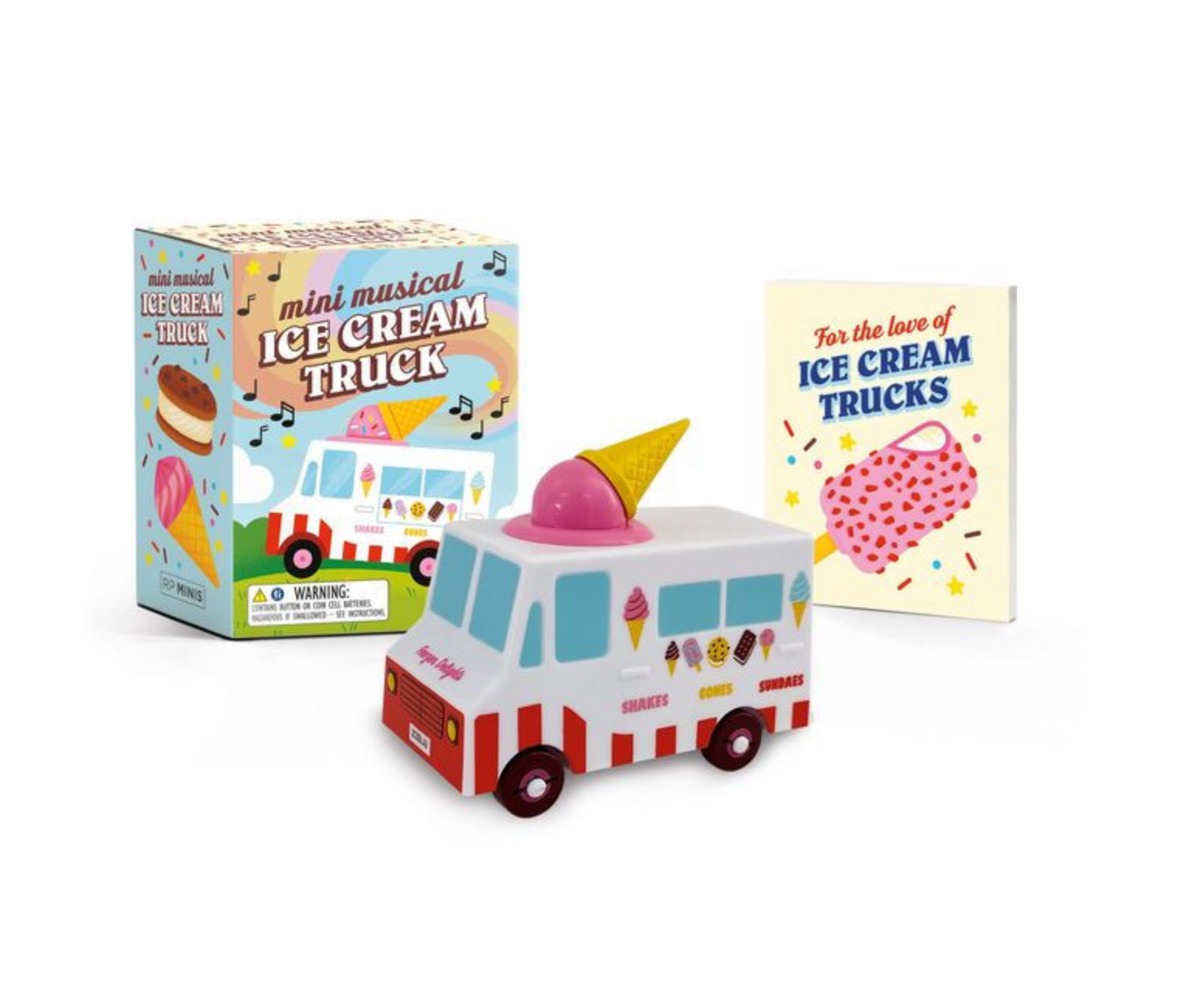 Mini Musical Ice Cream Truck Desktop Accessory