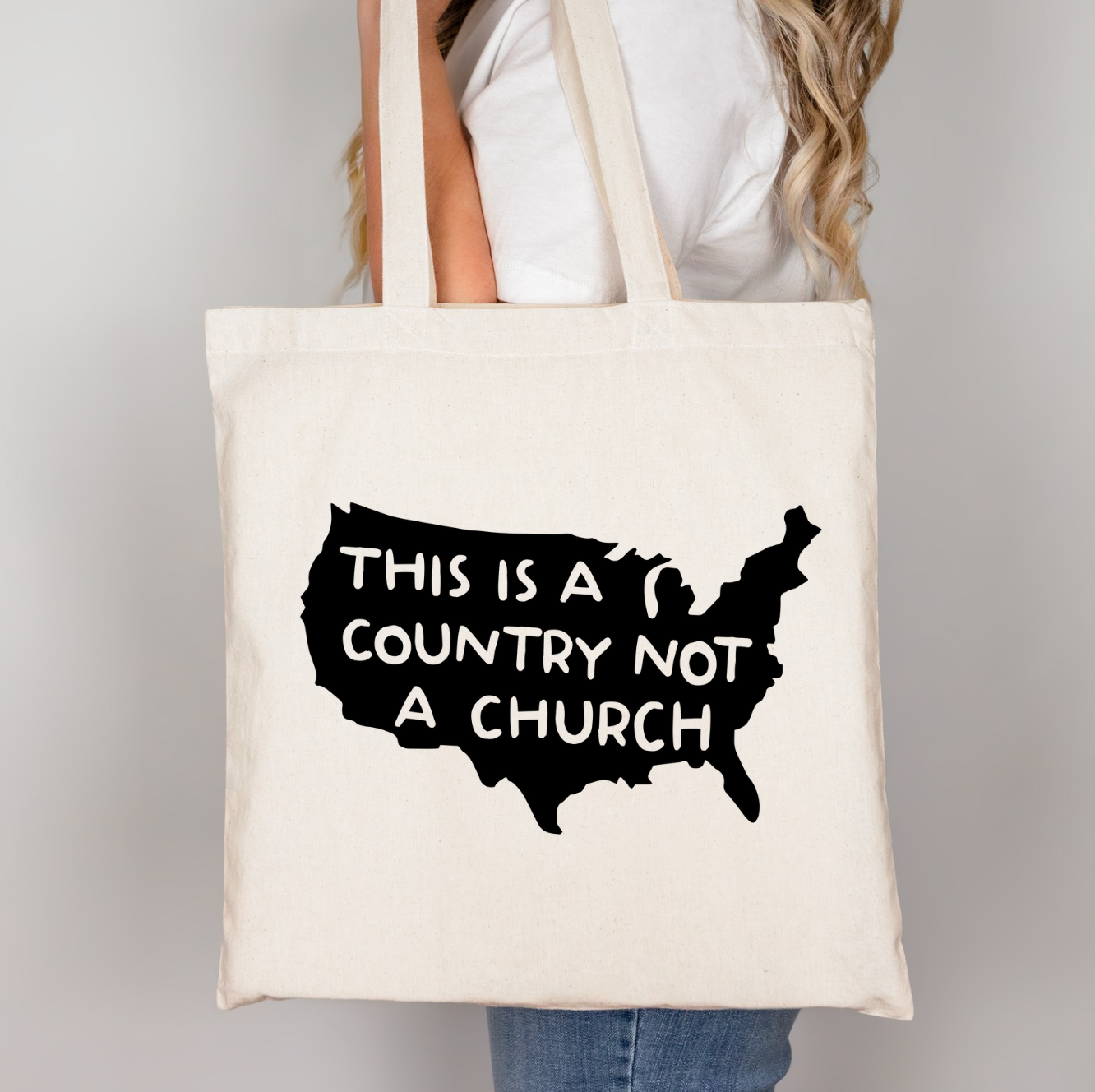 This Is A Country Not A Church Tote Bag