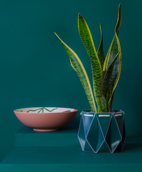 POTR Dark Teal Self Watering Pot (15cm)