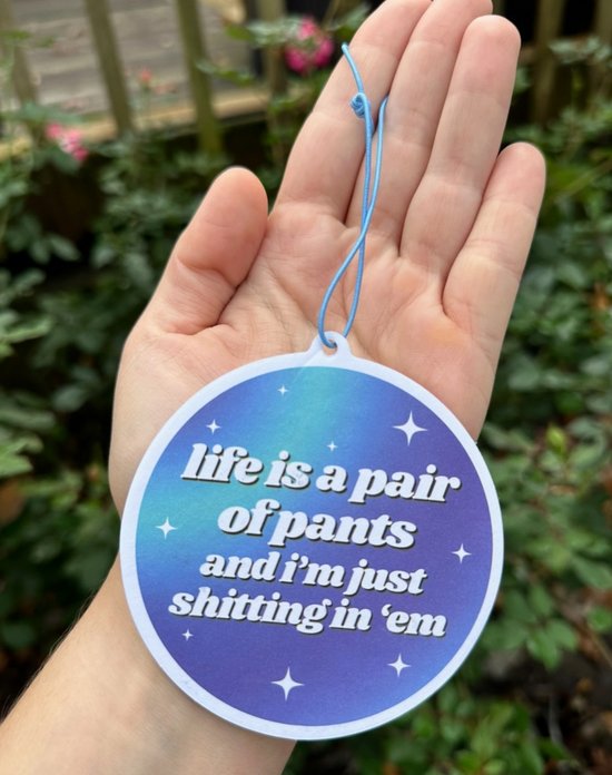 Life Is A Pair Of Pants And I'm Just Shitting In 'Em Air Freshener