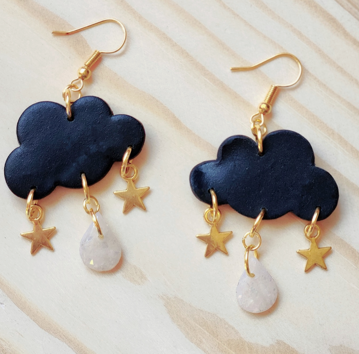 Dark Cloud Clay Earrings