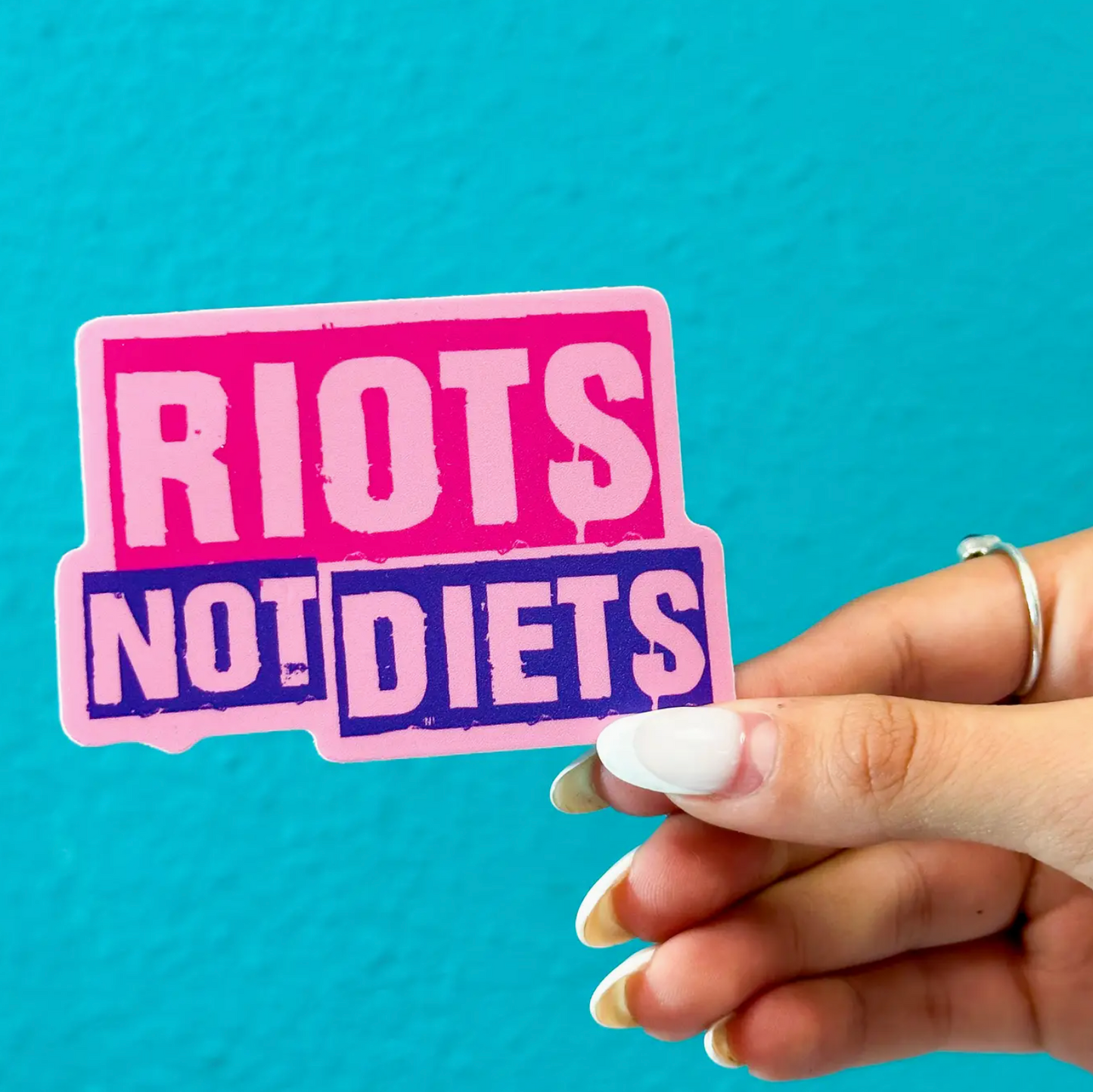 Riots Not Diets Sticker