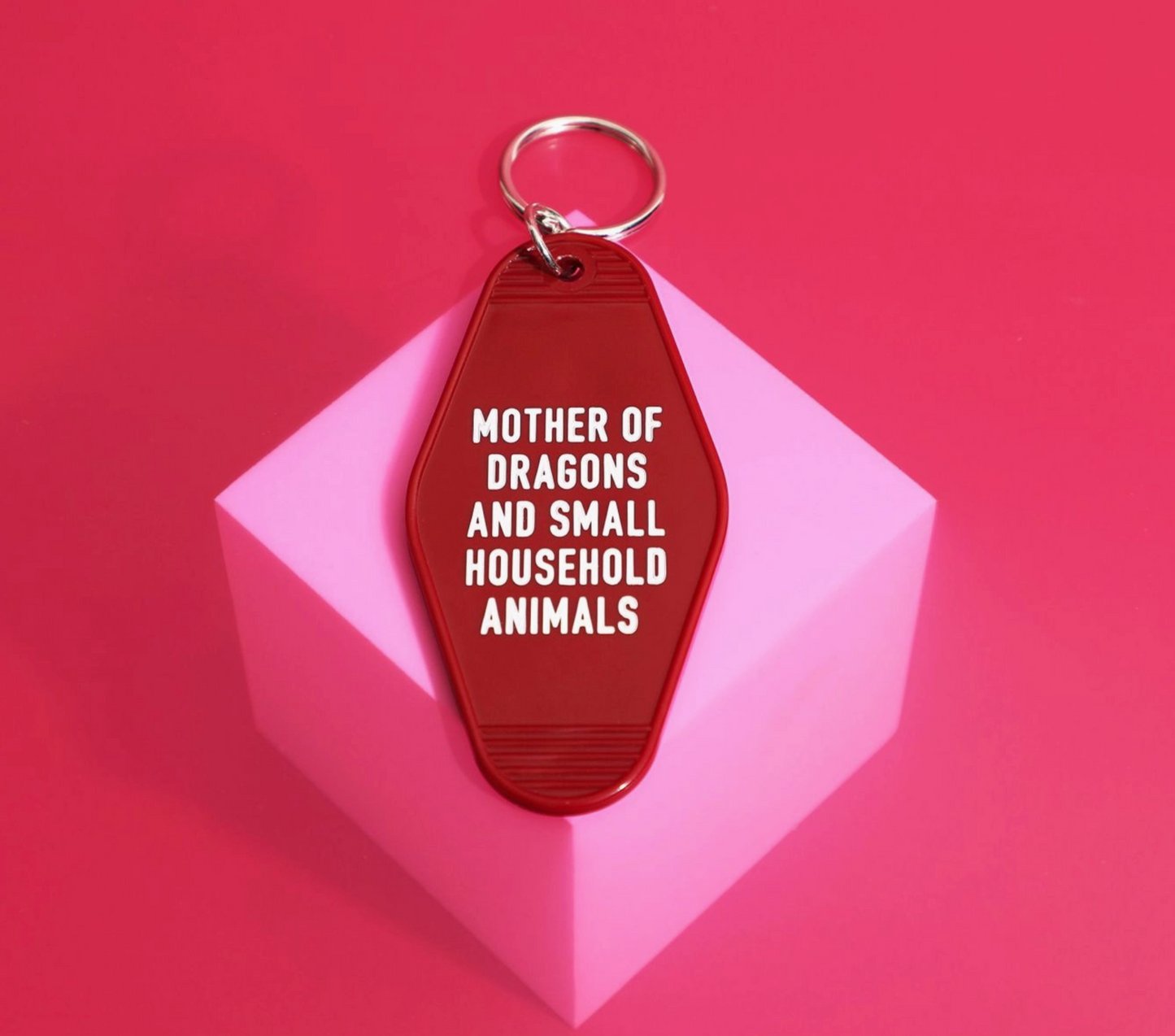 Mother Of Dragons And Small Household Animals Motel Style Keychain