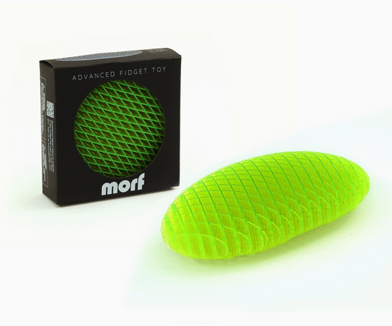 Morf Fidget Advanced Toy Worm Green (Large size 20 x 20 slices)