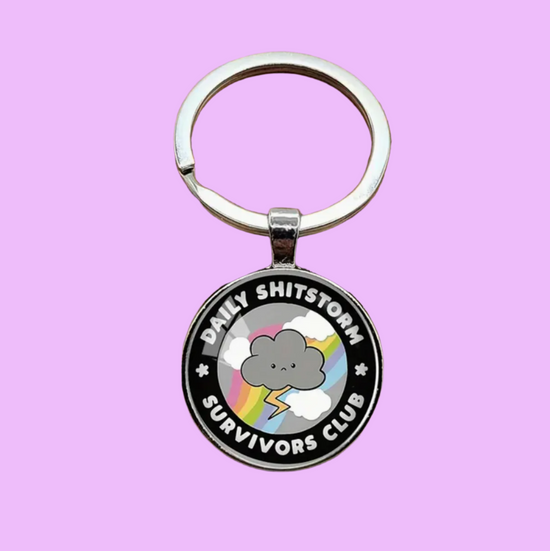 Daily Shitstorm Survivors Club Keychain