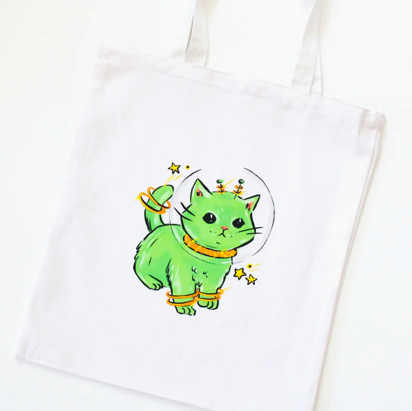 Space Kitty Tote Bag