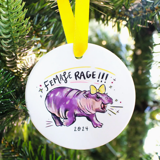 Female Rage 2024 Holiday Ornament