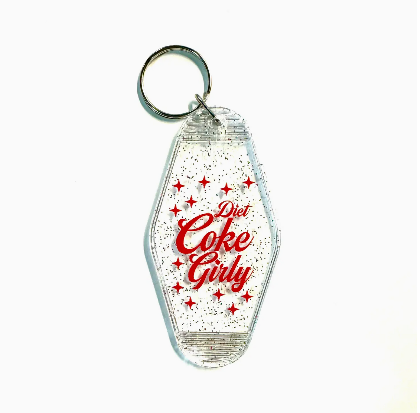 Diet Coke Girly Motel Style Keychain