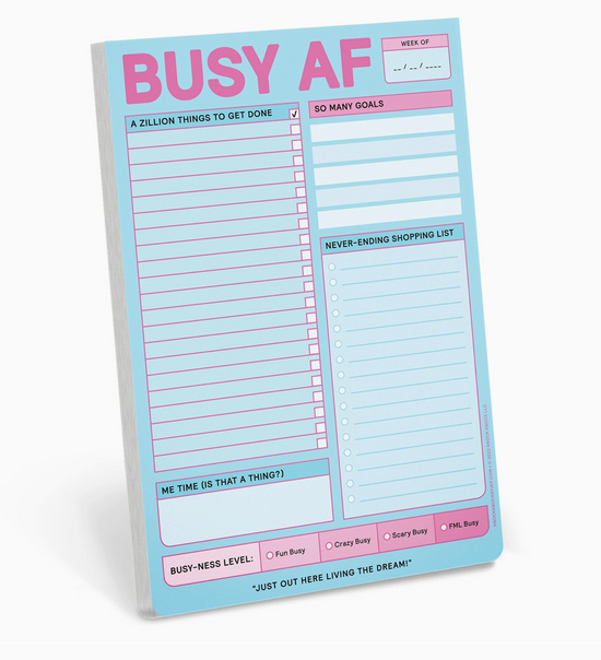 Busy AF Notepad